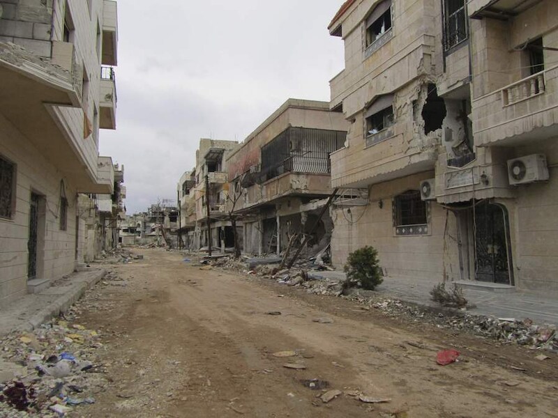 Van de Syrische stad Homs blijft er niet meer veel over.