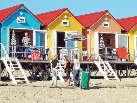 Aan het Nederlandse strand.