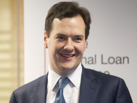 De Britse minister van Financiën George Osborne