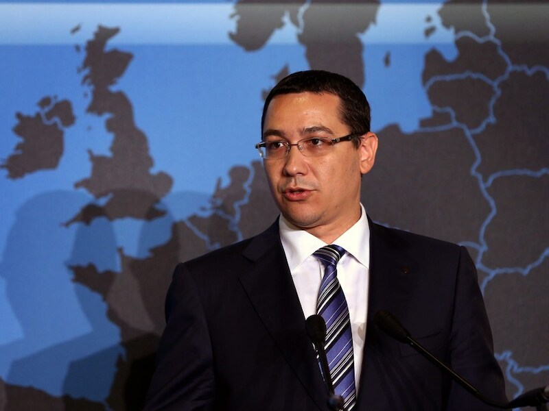 De socialistische premier Victor Ponta.