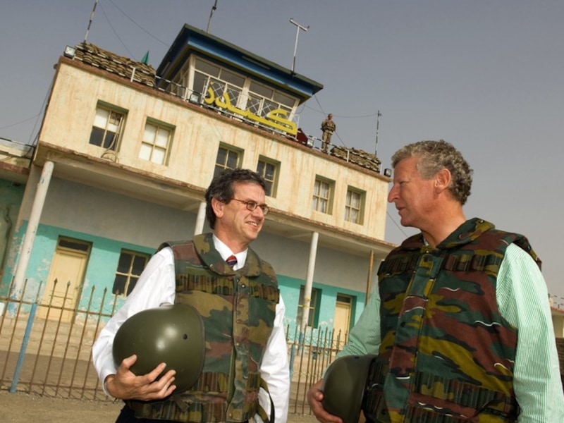 Pieter De Crem, hier met de Amerikaanse ambassadeur Howard Gutman.