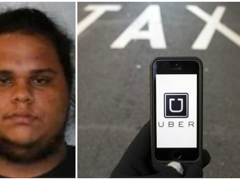 Uber-klant Juan Carlos (20) nam het stuur over.