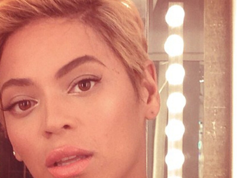 Beyoncé postte een foto van haar nieuwe look op Instagram.