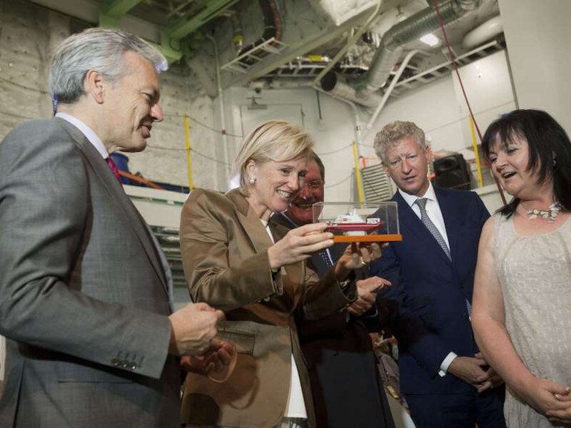 Prinses Astrid blikt tevreden terug op haar eerste economische missie.