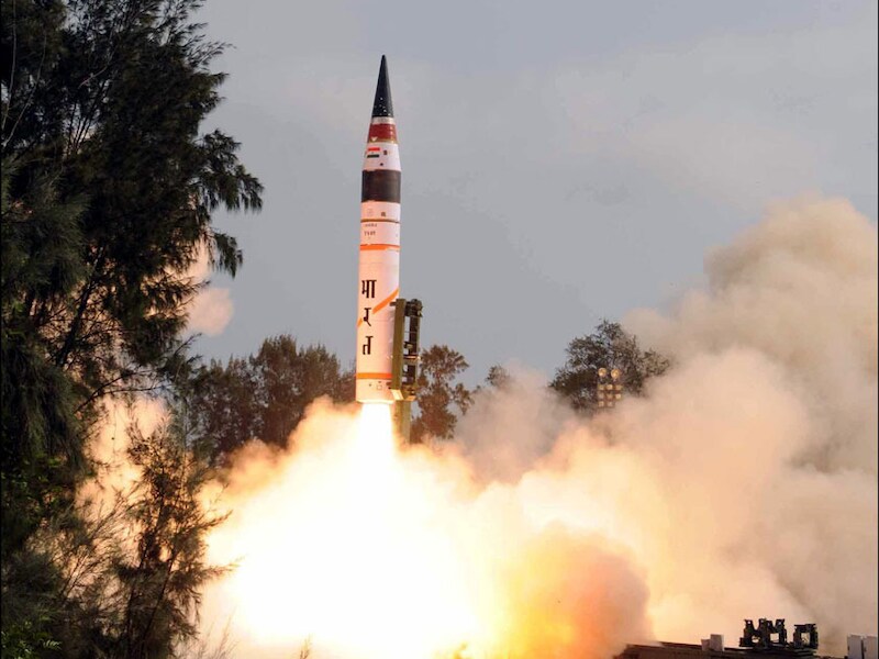 Op 19 april testte India al een Agni-V.