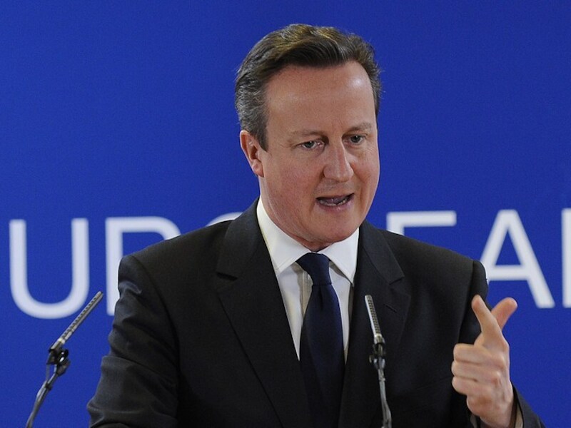 De Britse premier Cameron.