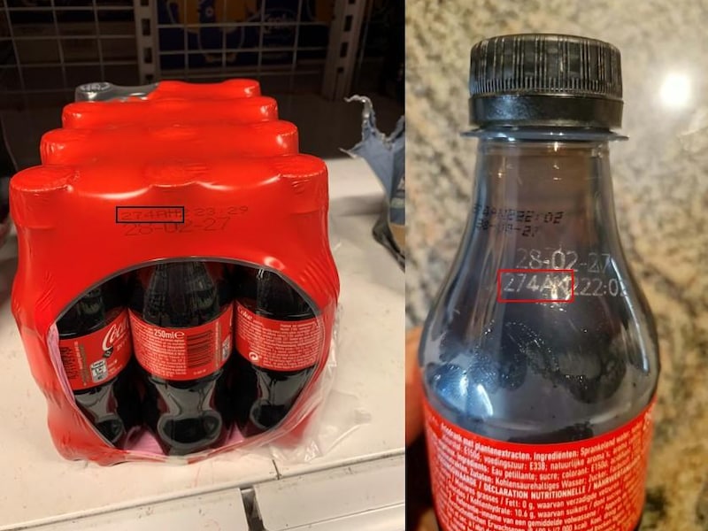 Sommige individuele flesjes ‘Coca-Cola Zero Sugar’ dragen ten onrechte een etiket van Coca-Cola Original Taste.