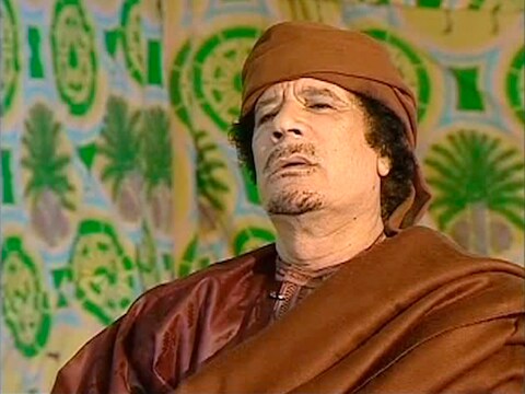 Mouammar Kadhafi.