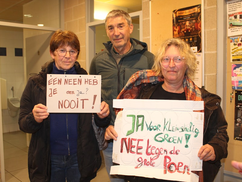 Lena uit de Gemeneweg in Leisele, Stefaan Delerue uit de Beverenstraat in Leisele en Clairette uit de Chemin de Clacoire: “Geen enkel draagvlak voor drie zo’n mastodonten!”