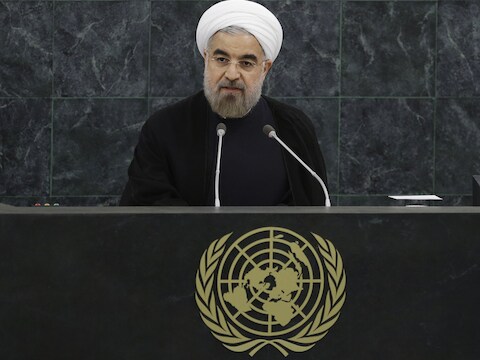 De Iraanse president Rohani sprak vorige maand nog de Algemene Vergadering van de VN in New York toe.