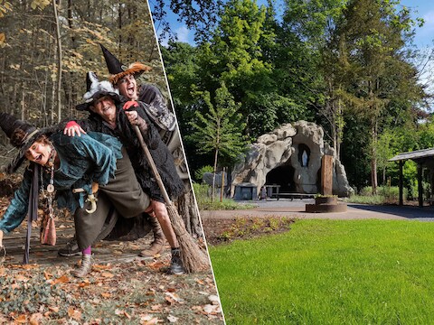 De Heksen van Essen/ De grot op de site van Kade en Kon-Tiki 