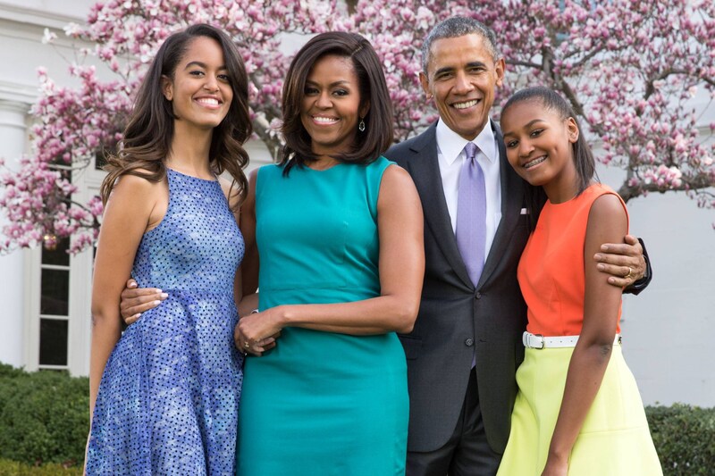 The Obama family in 2015.
