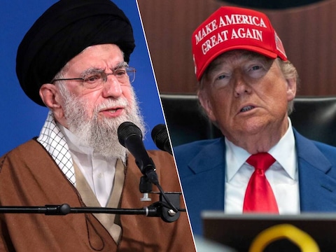 De Iraanse ayatollah Khamenei en VS-president Trump.