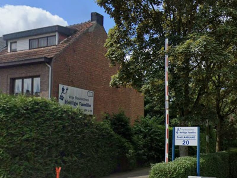 Verzamelpunt voor de wandeling is basisschool Heilige Familie in Schoten