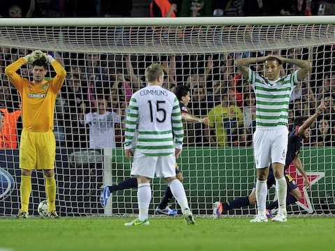 Ongeloof bij Celtic na de late goal van Jordi Alba.