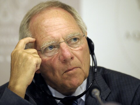 Wolfgang Schäuble, Duits minister van Financiën.
