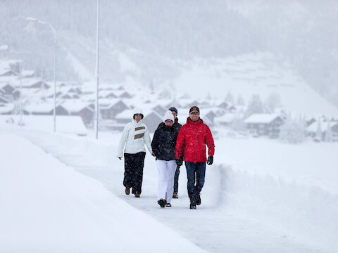 Op sommige plaatsen in de Alpen ligt de sneeuw 50 centimeter dik.