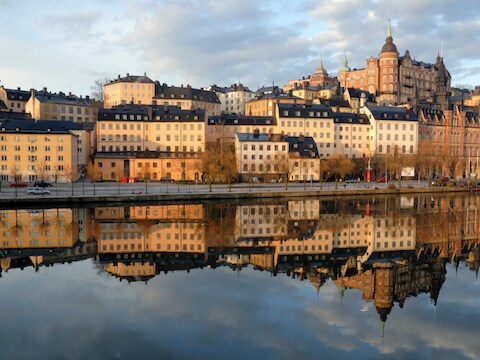 Het eiland Södermalm in Stockholm.
