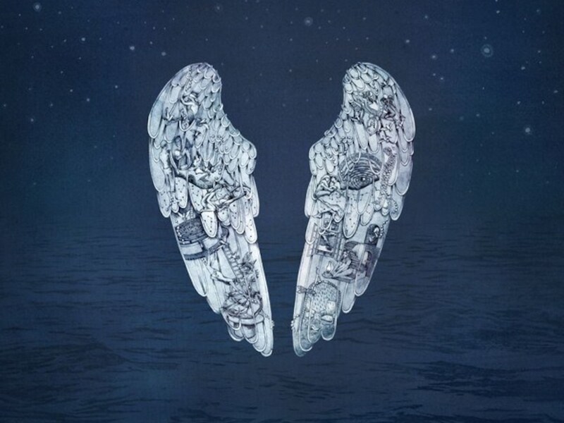 Het artwork van 'Ghost Stories', de nieuwe plaat van Coldplay.