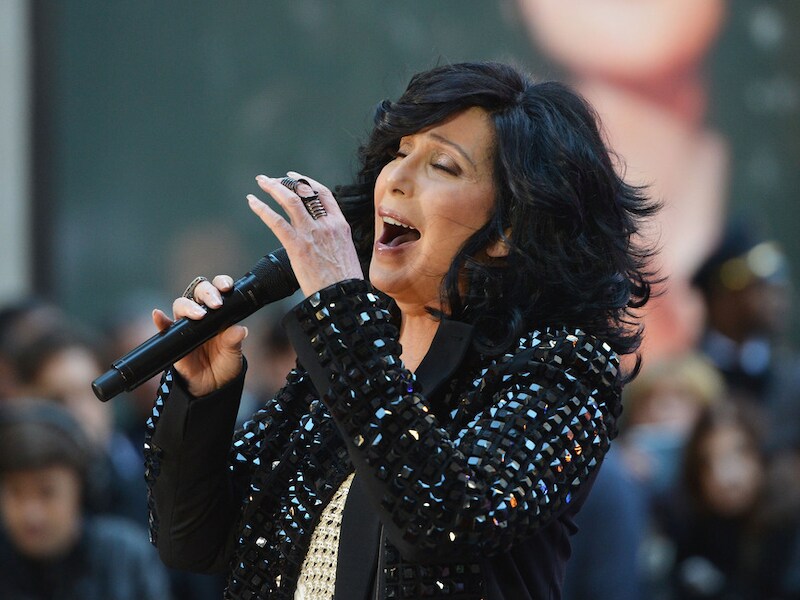 Cher vorige week tijdens een tv-show in New York.