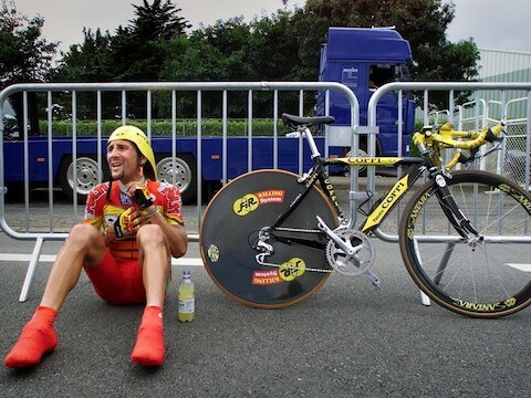 Jeroen Blijlevens tijdens de Tour de France van 2000.