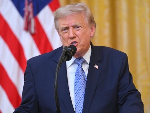 Donald Trump hield afgelopen nacht in de East Room van het Witte Huis een primetimetoespraak. 