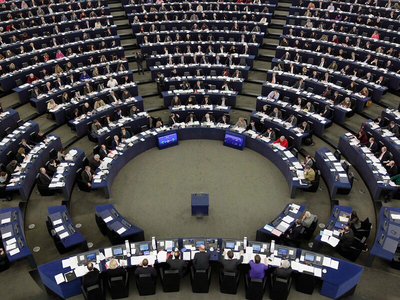 Het Europese Parlement in Straatsburg.
