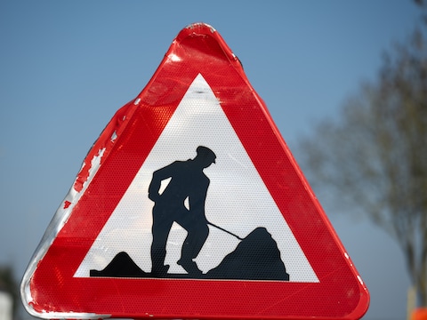 Illustratie: wegenwerken