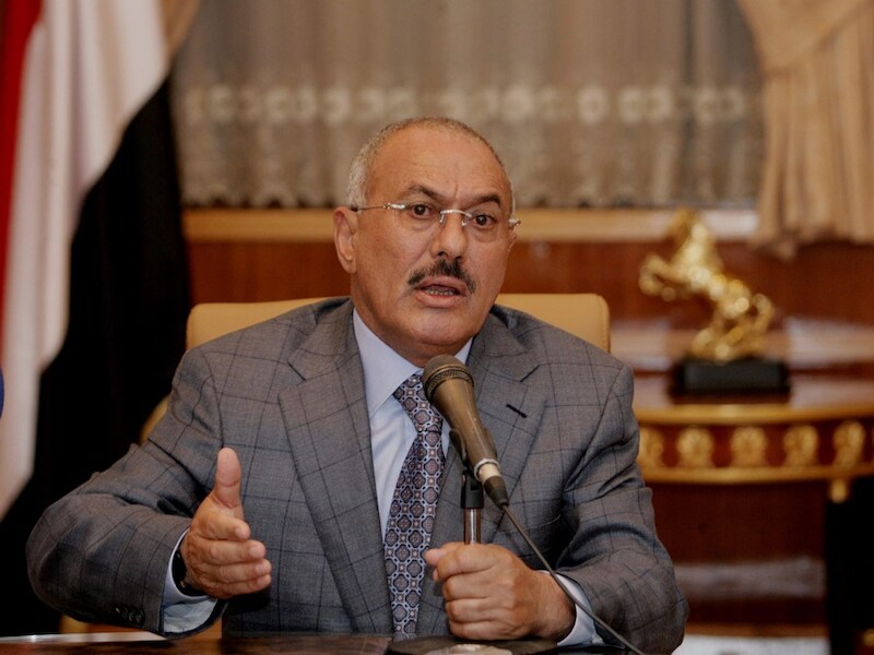 President Saleh riskeert van de macht verdreven te worden.