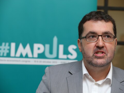 Groen-voorzitter Wouter Van Besien.