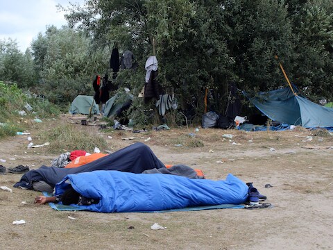 Archieffoto uit Calais.