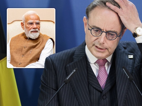 Premier Bart De Wever en zijn Indiase ambtsgenoot Narendra Modi.