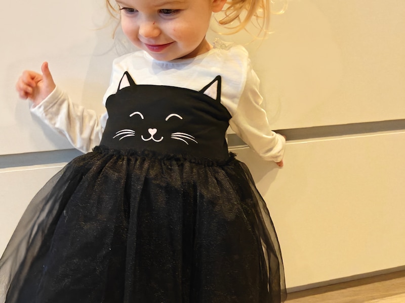 Louise uit Schilde is klaar voor Halloween.
