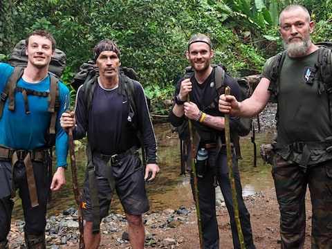 Dries Borstlap, Kurt Alderweireldt, Matthieu Bonne en Fly.