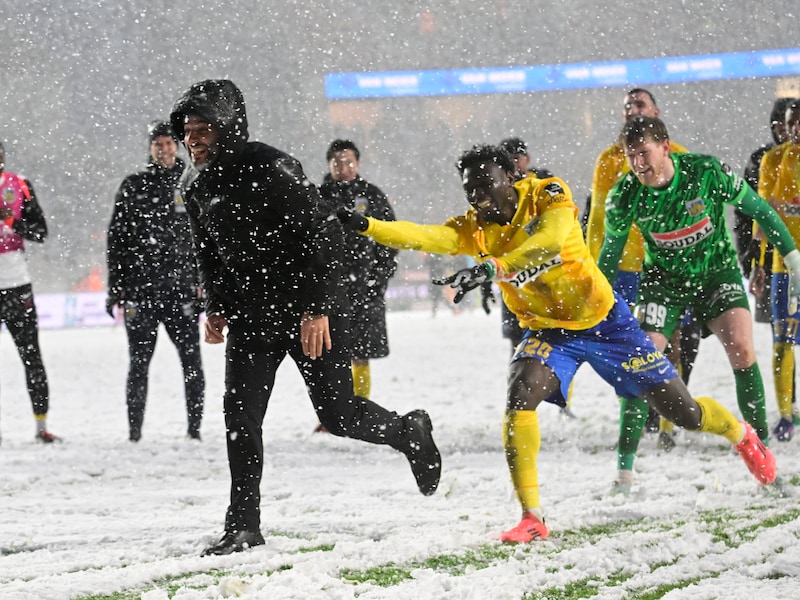 Westerlo wint na 24 jaar nog eens op Antwerp in sneeuwslag: “Toen speelde ik zelf nog, met iets minder grijze haren”