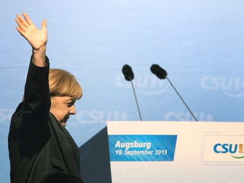 De Duitse Bondskanselier Angela Merkel.