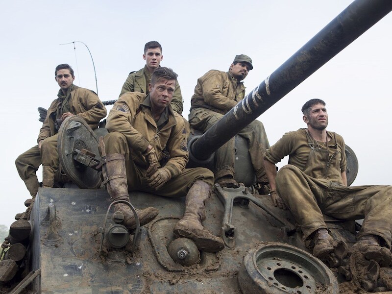 Brad Pitt, Shia LaBeouf, Norman Ellison, Trini Garcia en Grady Travis.