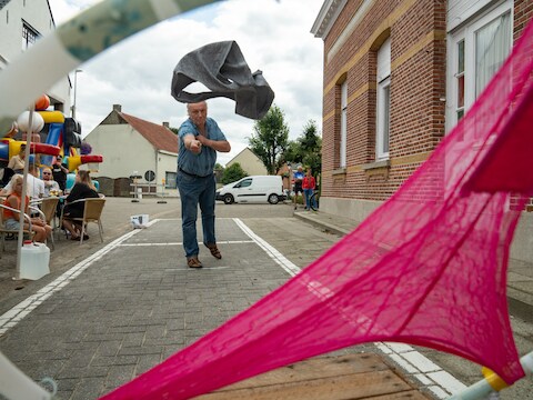 Een archiefbeeld van het Kempens kampioenschap stringschieten in Pulle.