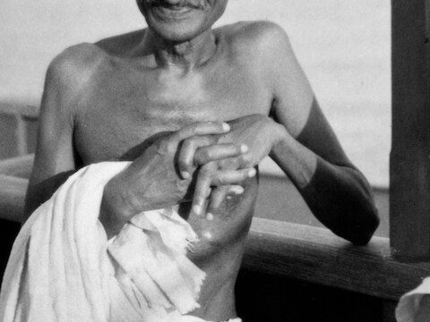 Mahatma Gandhi in december 1931.