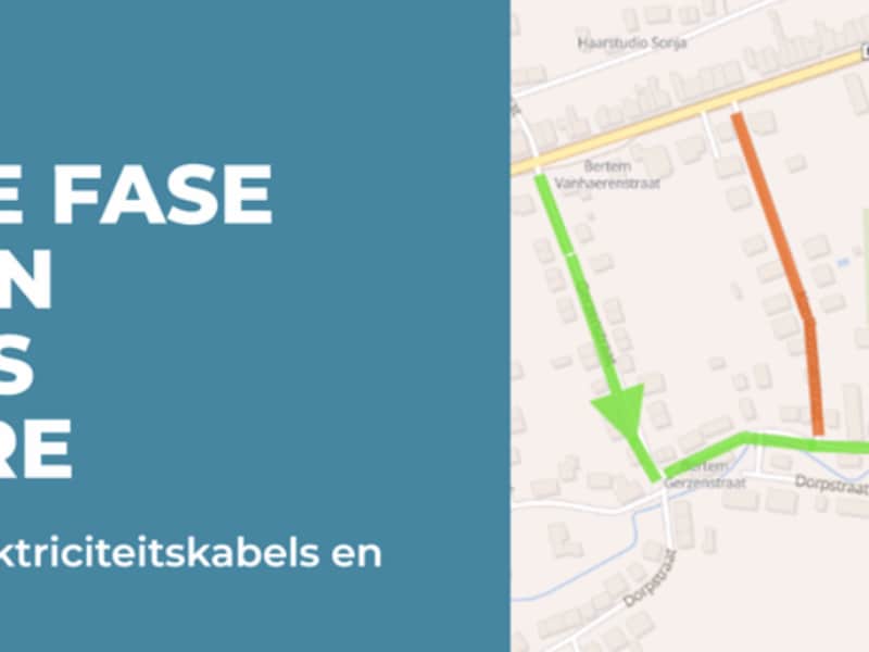Een nieuwe fase van de nutswerken in Bertem gaat op 2 november van start