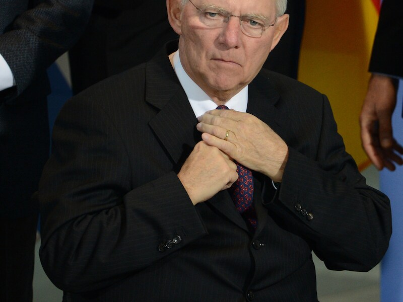 De Duitse minister van Financiën Wolfgang Schäuble.