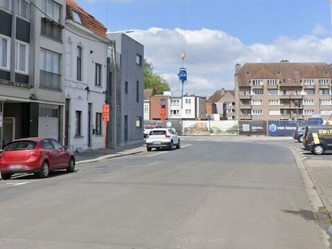 Archiefbeeld van de Gasstraat, vanaf de Rekollettenstraat bekeken.