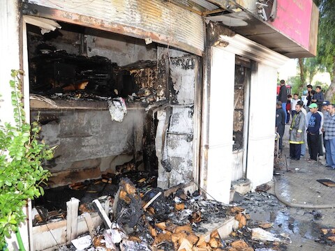 Een beeld uit Daraya genomen op 14 november 2012.
