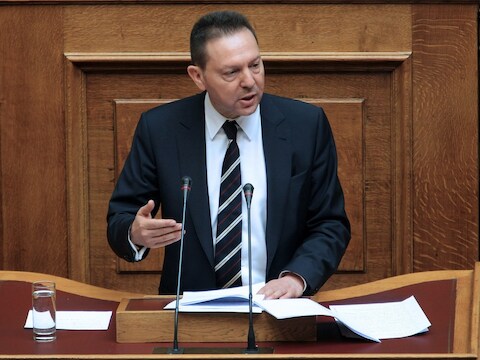 Yannis Stournaras, Grieks minister van Financiën.