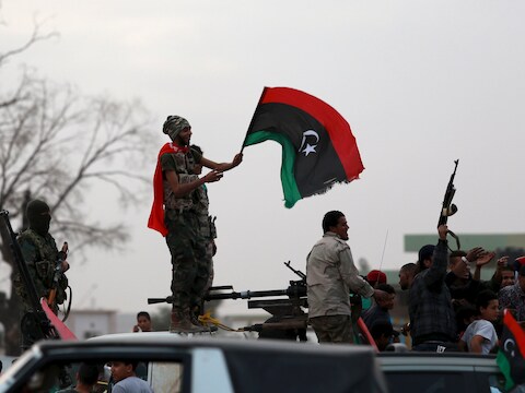 In Benghazi werd eerder deze week de vijfde verjaardag van de Libische revolutie gevierd