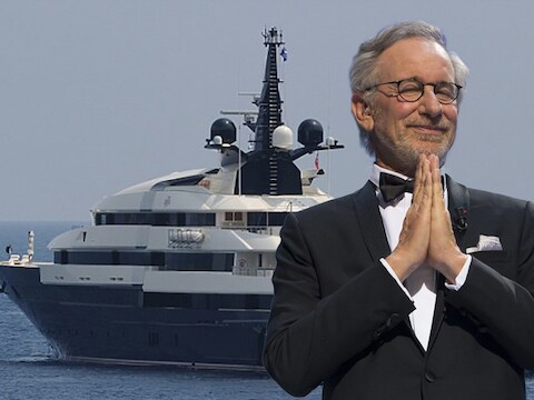 Steven Spielberg en zijn oude jacht: de Seven Seas.