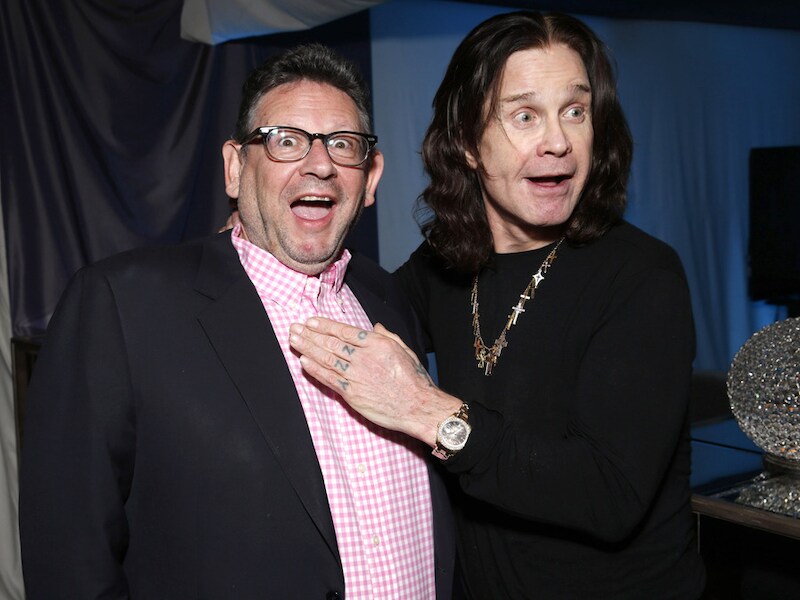 Ozzy met platenbaas Lucian Grainge.