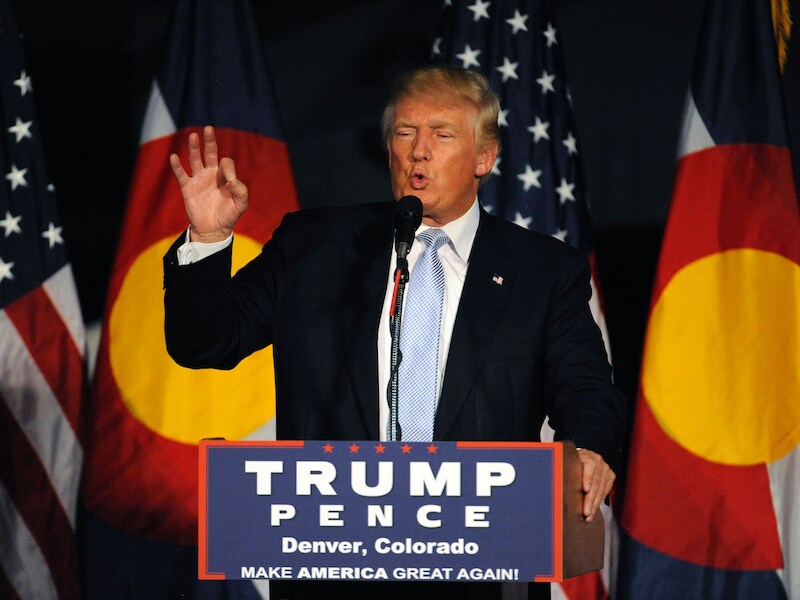 De controversiële presidentskandidaat Donald Trump.