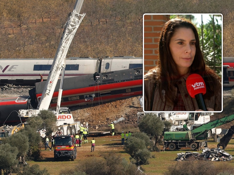 Beelden van de trein donderdag (inzet: Ester is op zoek naar haar broer)