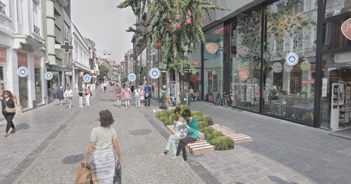 Zo zullen de nieuwe rustplekken in de Diestsestraat eruitzien: “We versterken onze lokale handel en 